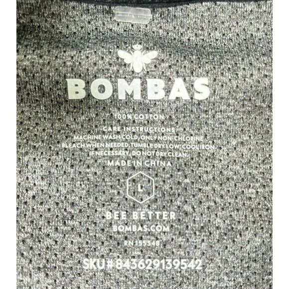 Bombas Sock Co. Size Large Sweatshirt Zip Pockets Tagless Black Rare New  - Picture 7 of 10